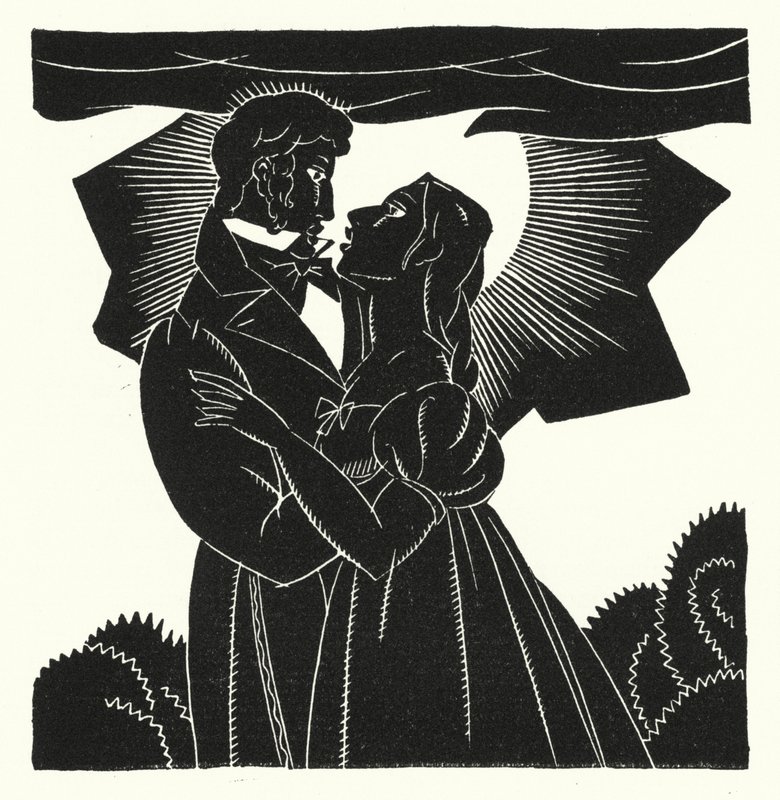 Illustratie voor Madame Bovary door Gustave Flaubert door John Austen
