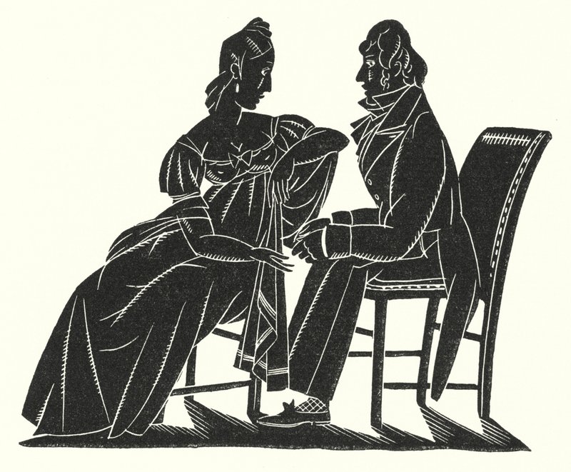 Illustratie voor Madame Bovary door Gustave Flaubert door John Austen