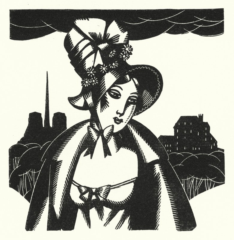Illustratie voor Madame Bovary door Gustave Flaubert door John Austen