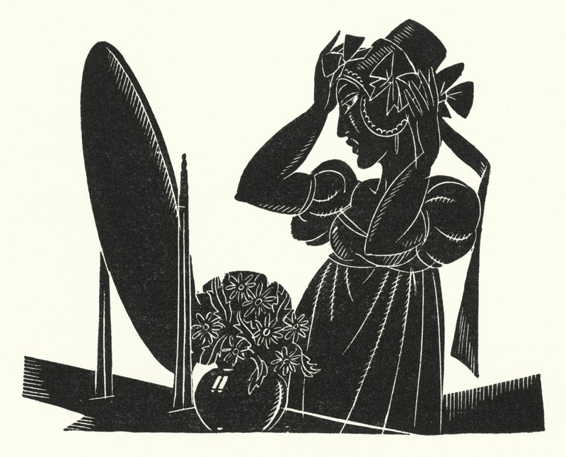 Illustratie voor Madame Bovary door Gustave Flaubert door John Austen