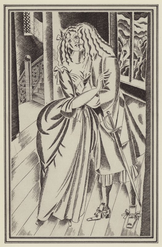 Illustratie voor Moll Flanders door Daniel Defoe door John Austen