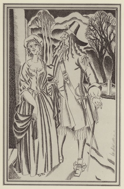 Illustratie voor Moll Flanders door Daniel Defoe door John Austen