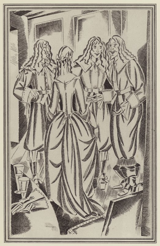 Illustratie voor Moll Flanders door Daniel Defoe door John Austen