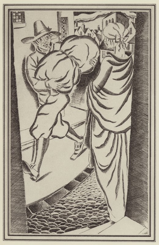 Illustratie voor Moll Flanders door Daniel Defoe door John Austen