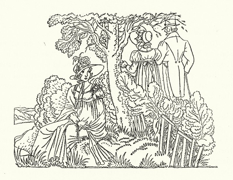 Illustratie voor Persuasion door Jane Austen door John Austen