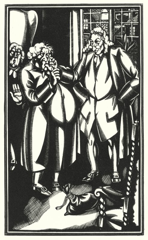 Illustratie voor Tristram Shandy door Laurence Sterne door John Austen