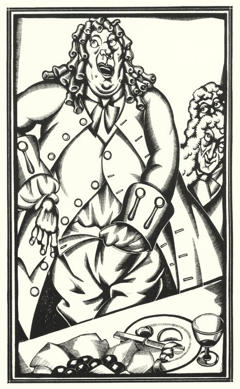 Illustratie voor Tristram Shandy door Laurence Sterne door John Austen