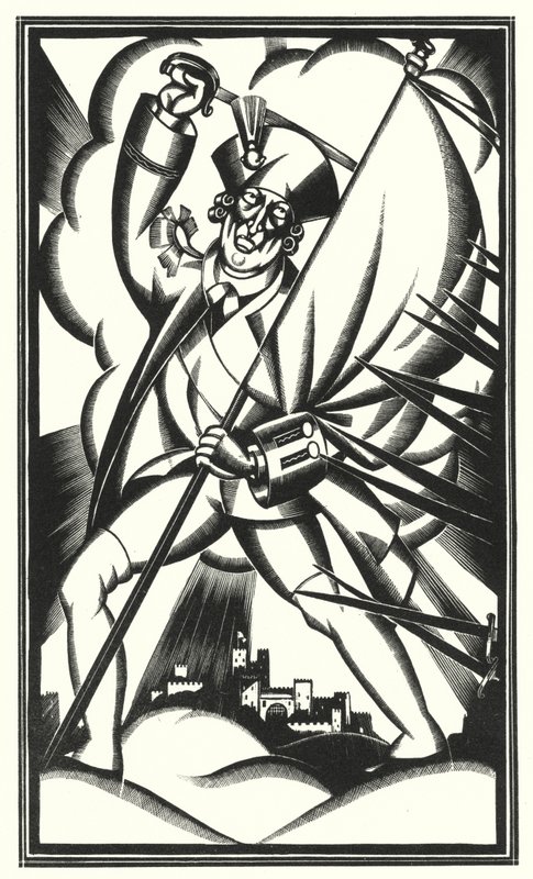 Illustratie voor Tristram Shandy door Laurence Sterne door John Austen