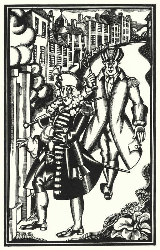 Illustratie voor Tristram Shandy door Laurence Sterne door John Austen