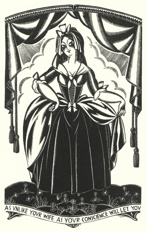 Illustratie voor Tristram Shandy door Laurence Sterne door John Austen