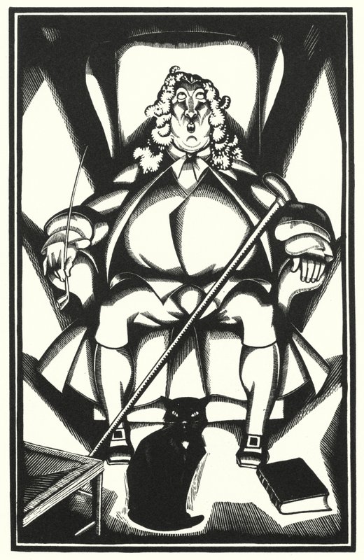 Illustratie voor Tristram Shandy door Laurence Sterne door John Austen