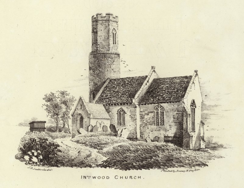 Allerheiligenkerk in het Dorp Intwood door John Berney Ladbrooke