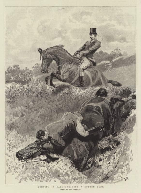 Jacht in Cardiganshire, een Rotte Bank door John Charlton