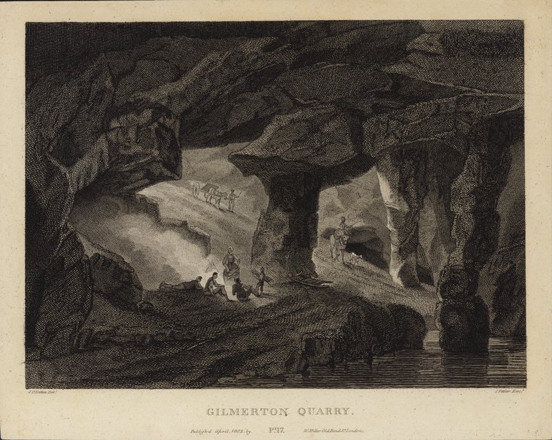Gilmerton Steengroeve door John Claude Nattes
