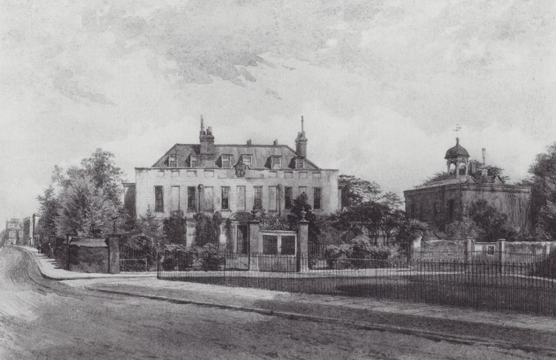 Verloren Londen: Stockwell Park House, vanuit Stockwell Park door John Crowther