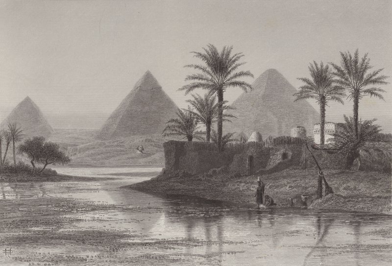 Piramides van Gizeh door John Douglas Woodward