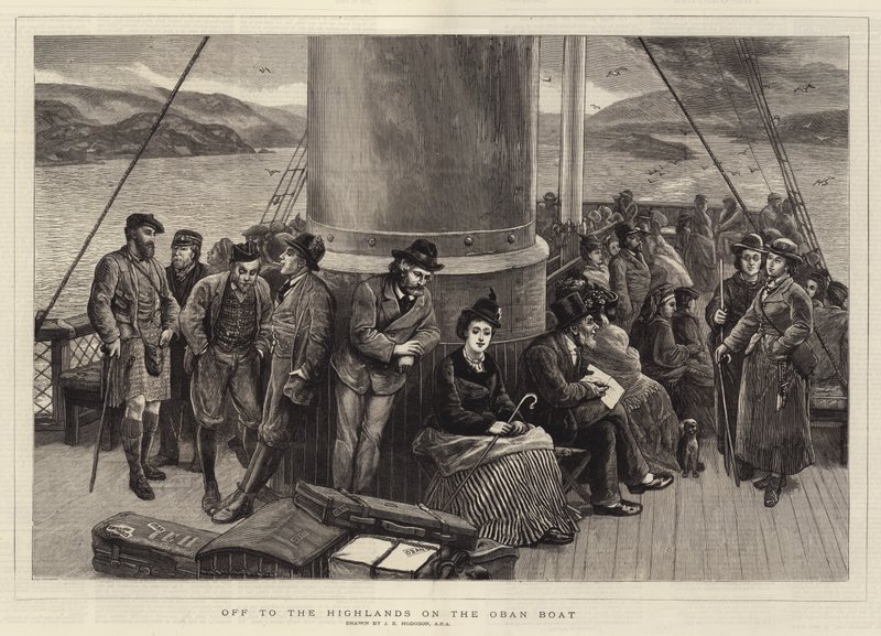 Op weg naar de Hooglanden op de Oban-boot door John Evan Hodgson