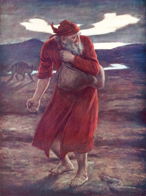 De zaaier van onkruid door John Everett (after) Millais