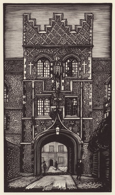 Cambridge: Jesus (houtsnede) door John Frederick Greenwood