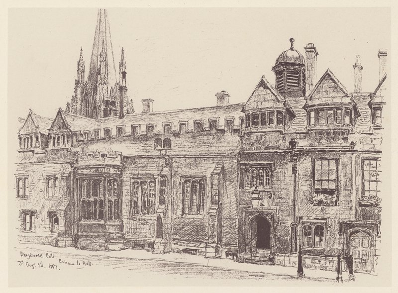Brasenose College door John Fulleylove