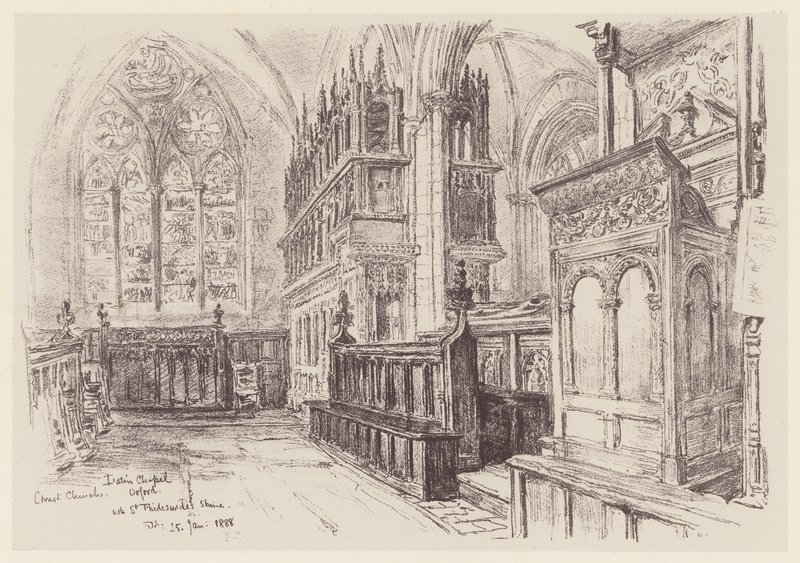 Christ Church, Interieur van de Latijnse Kapel door John Fulleylove