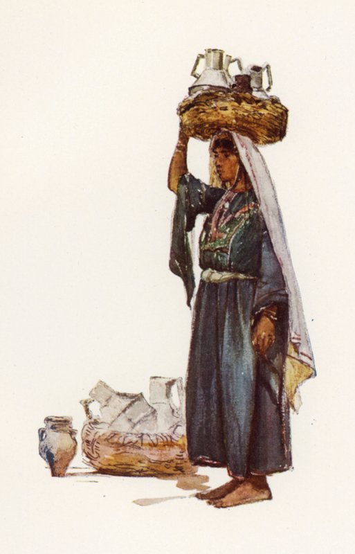 Syrische boer met melkvaatjes door John Fulleylove