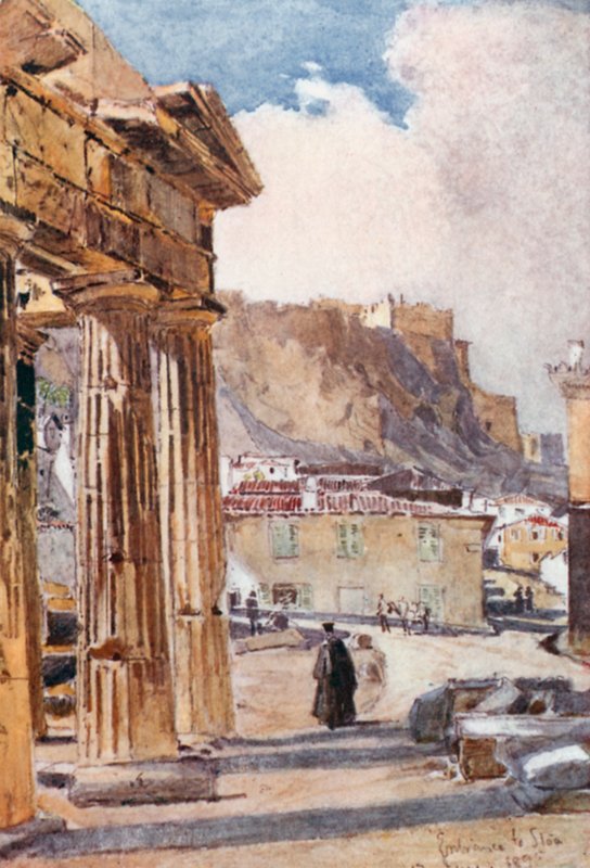 Het Portiek van Athena Archegetis door John Fulleylove