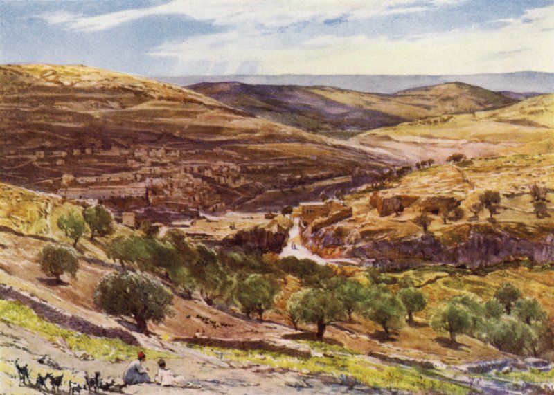 Vallei van Hinnom, met Heuvel van Overtreding door John Fulleylove