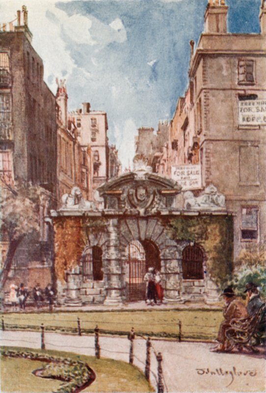 York Gate, Buckingham Street, Strand door John Fulleylove