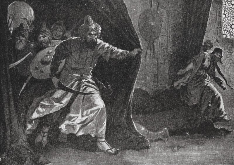 Opstand van de Koninklijke Garde in Damascus door John Harris Valda