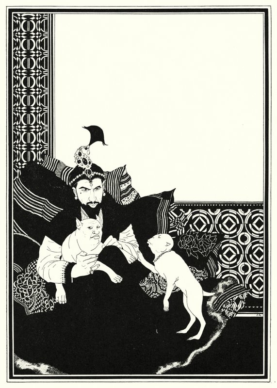 Illustratie voor Het Verhaal van Aladdin en de Wonderlamp door John Kettelwell