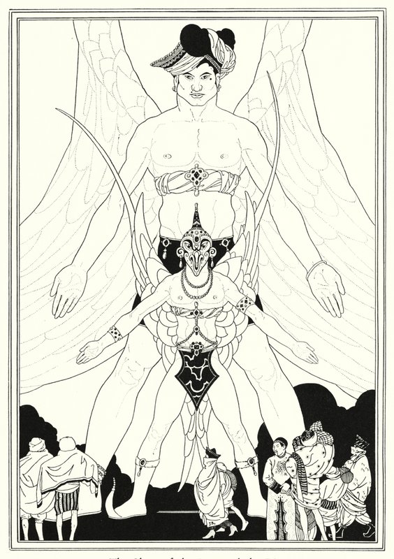 Illustratie voor Het Verhaal van Aladdin en de Wonderlamp door John Kettelwell