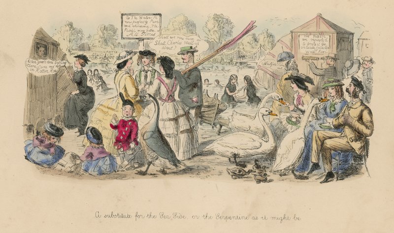 Een vervanging voor de kust; of, De Serpentine zoals het zou kunnen zijn door John Leech