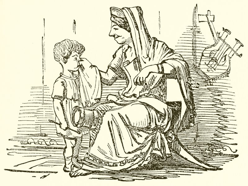 Cornelia, Moeder van de Gracchi door John Leech