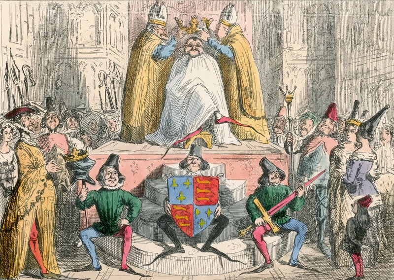 Kroning van Hendrik de Vierde (volgens de beste autoriteit) door John Leech