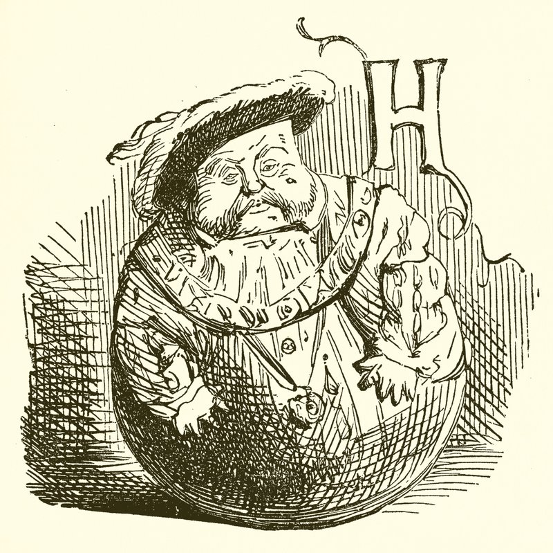 Koning Hendrik VIII door John Leech