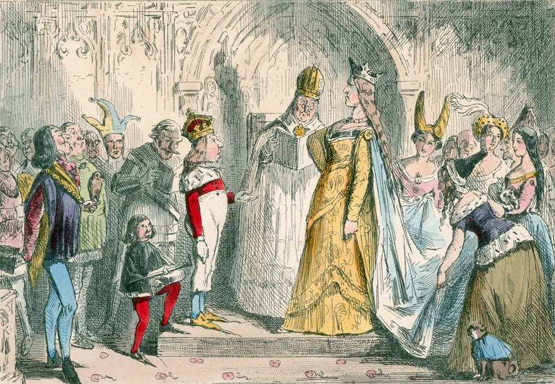 Huwelijk van Hendrik de Zesde en Margaretha van Anjou door John Leech