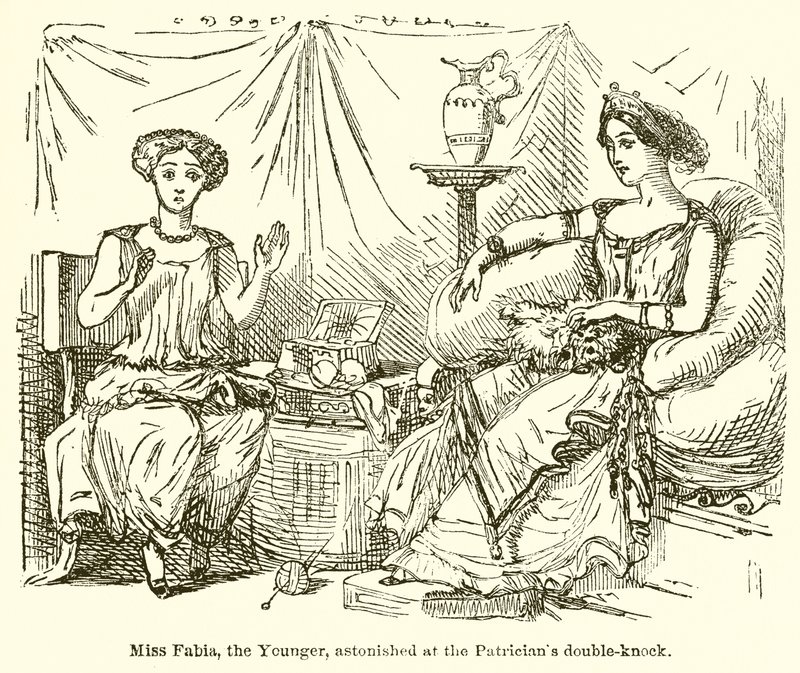 Miss Fabia, de Jongere, Verbaasd over de Patriciër