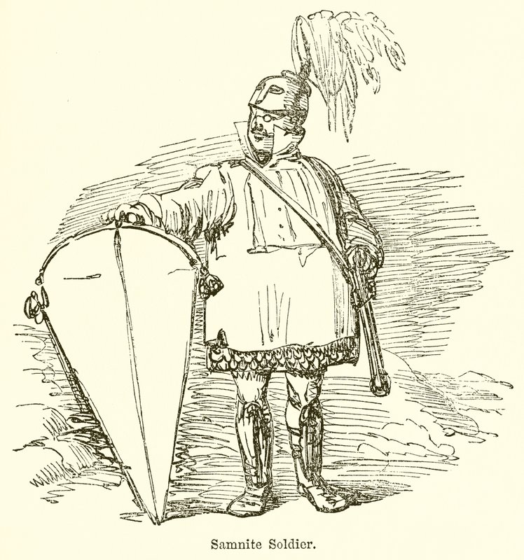 Samnietische soldaat door John Leech