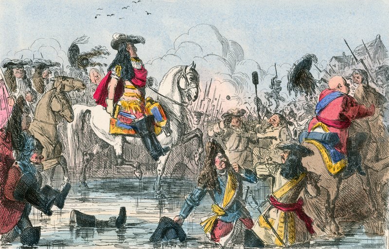 De Slag aan de Boyne door John Leech