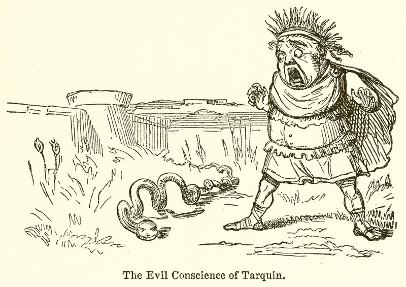 Het kwade geweten van Tarquin door John Leech