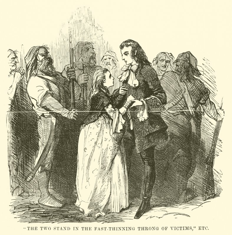 Illustratie voor A Tale of Two Cities door Charles Dickens door John McLenan