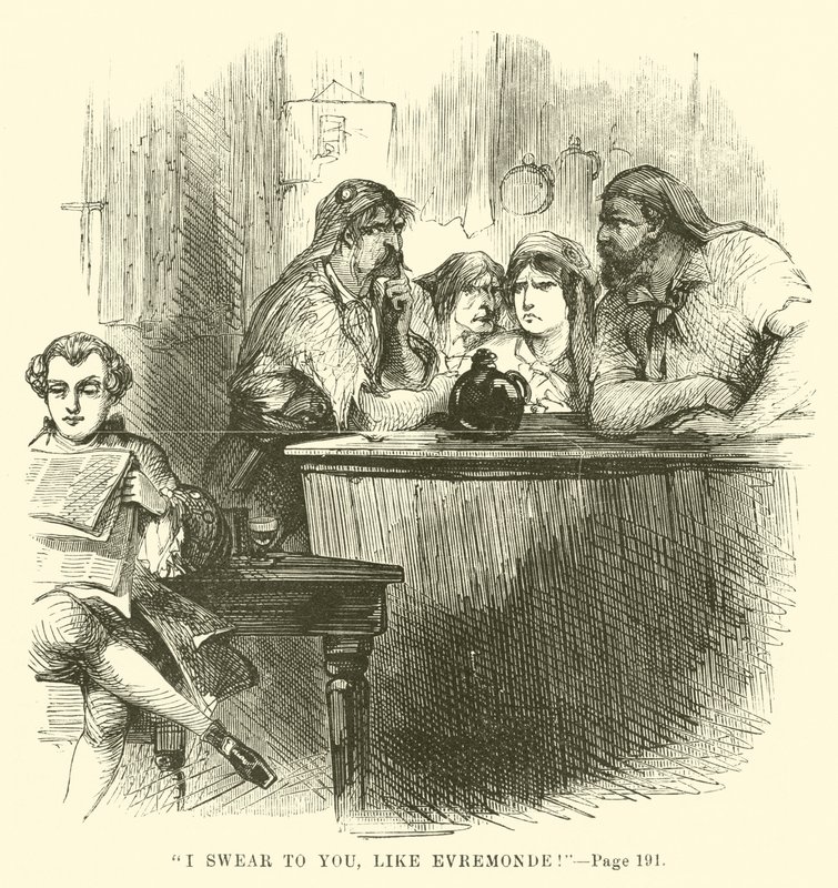 Illustratie voor A Tale of Two Cities door Charles Dickens door John McLenan