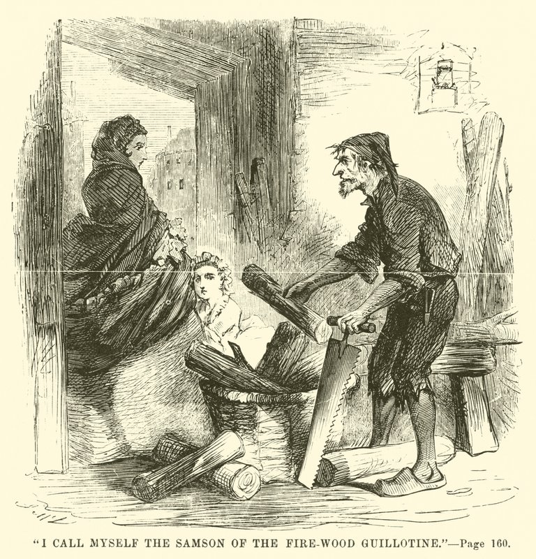 Illustratie voor A Tale of Two Cities door Charles Dickens door John McLenan