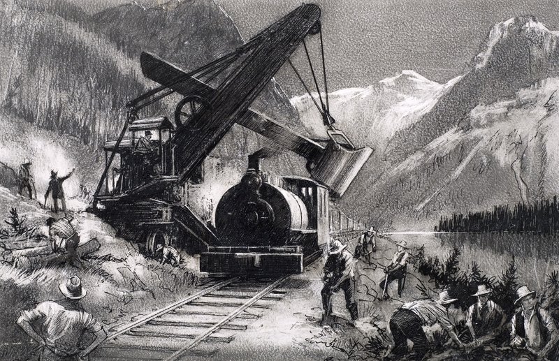 Wie zei... Dit waanzinnige project. De aanleg van de Canadian Pacific Railway door John Millar Watt