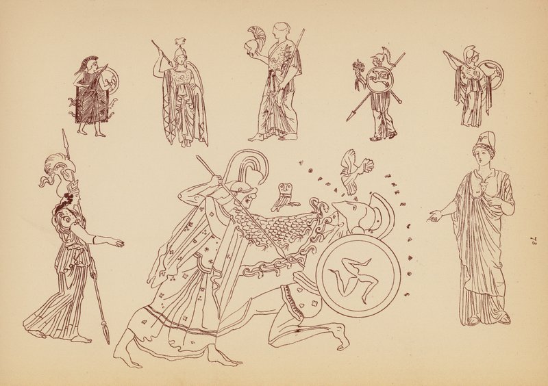 Oud-Griekse vrouwelijke kleding door John Moyr Smith