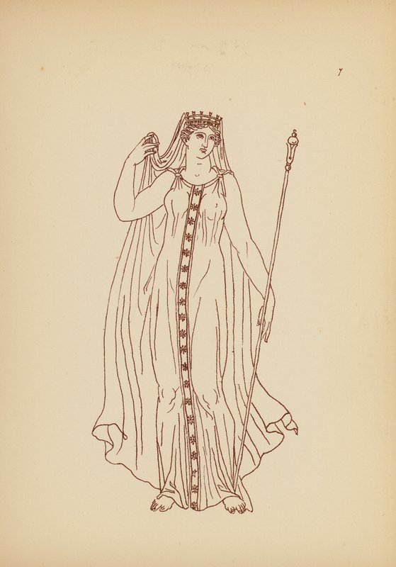 Oud-Griekse vrouwelijke kleding door John Moyr Smith