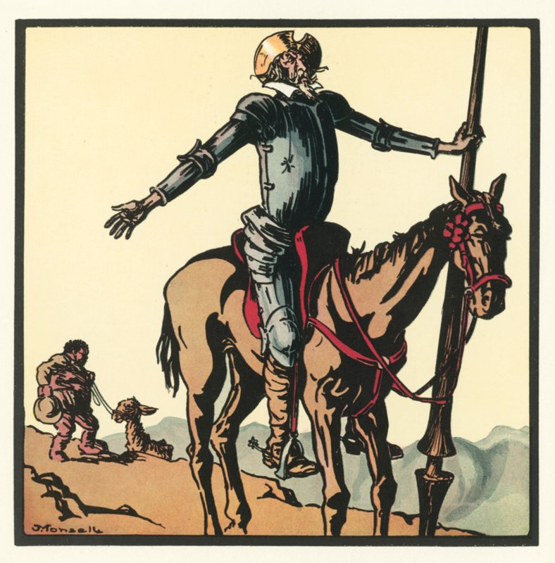 Kensington Rijmen: Don Quichot door John Robert (after) Monsell
