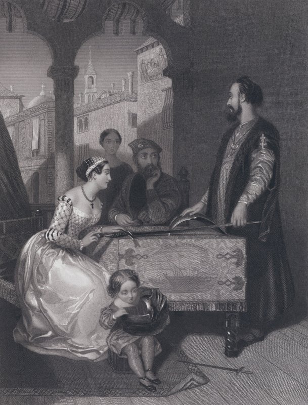 Gentile Bellini en de afstammelingen van de grote Enrico Dandolo door John Rogers (after) Herbert