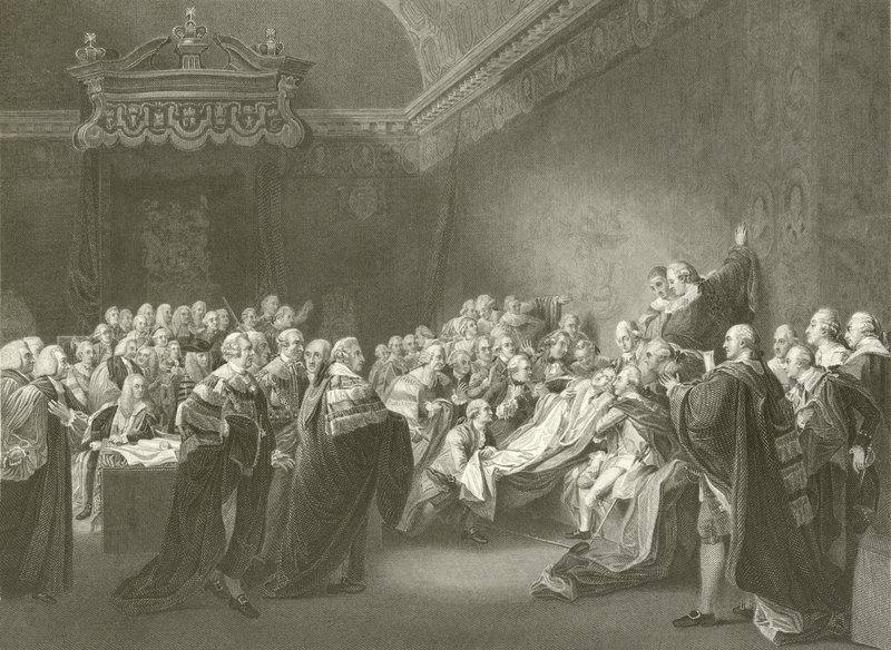 De dood van de Graaf van Chatham door John Singleton Copley